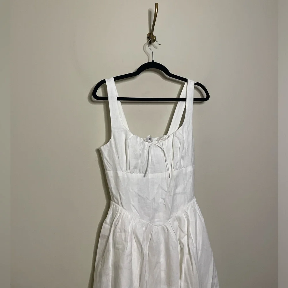 Reformation White Midi Dress - Picture 6 of 15